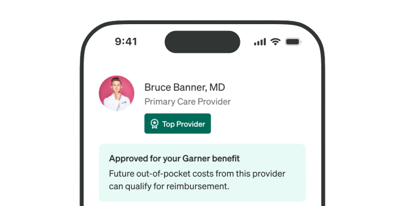 Garner top provider badge